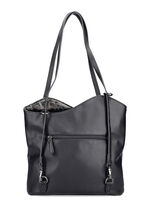 Rieker, Tasche, Damen, mit optischen Leo-Highlights SCHWARZ